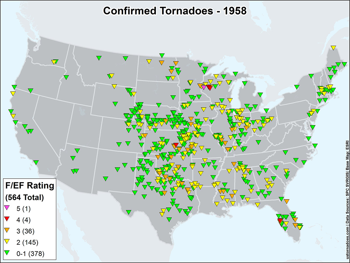 2017 tornadoes by state