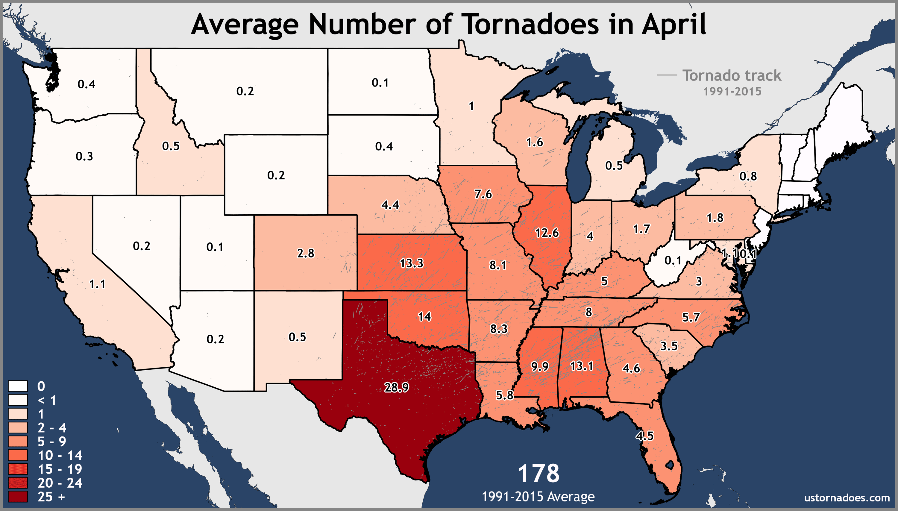 2017 tornadoes by state